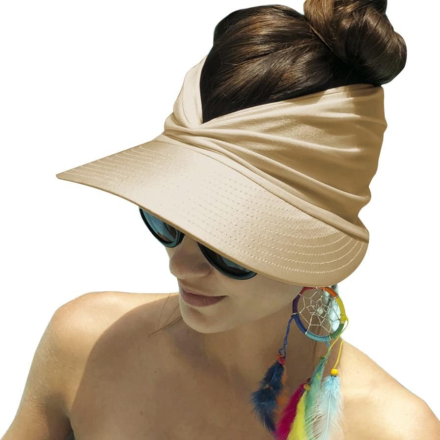 PONYTAIL VISOR BEIGE