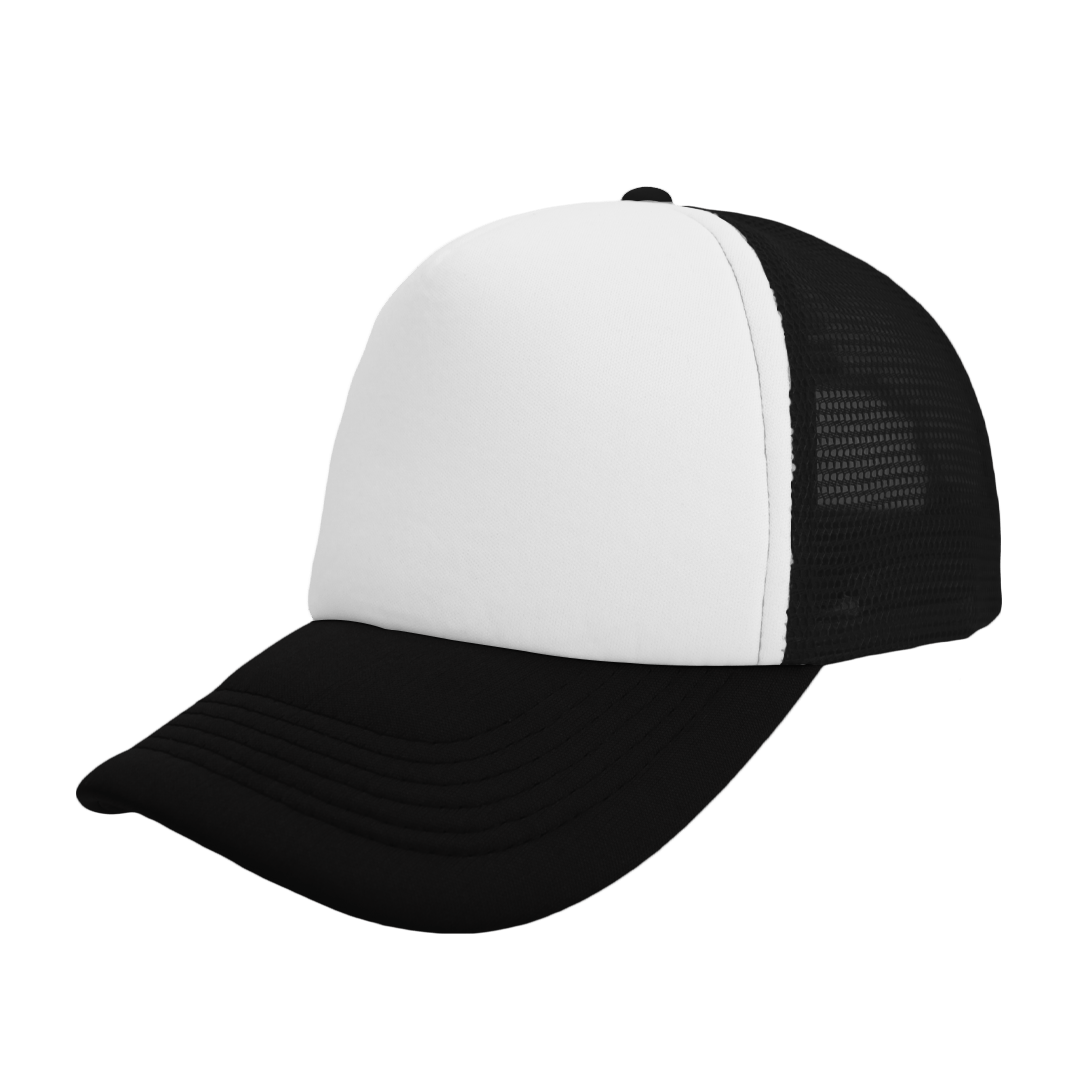 BLACK/WHITE FOAM TRUCKER