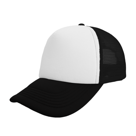 BLACK/WHITE FOAM TRUCKER