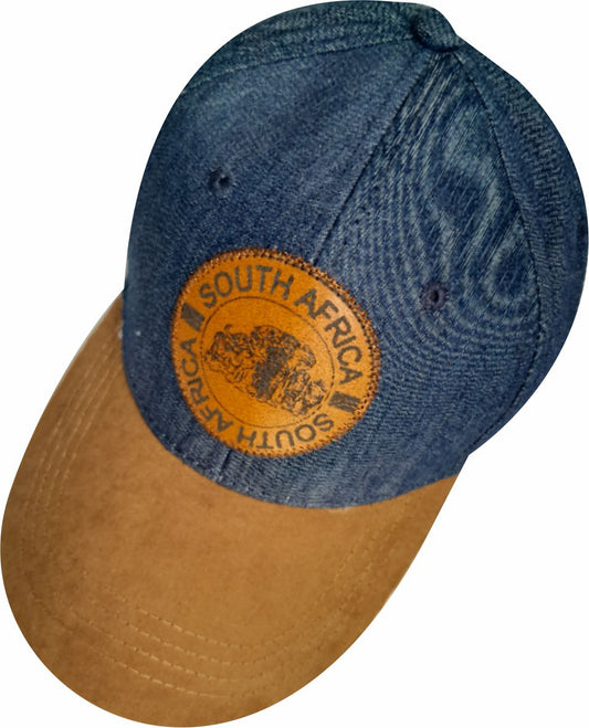 SA LEATHER PACH DENIM LOOK/STONE